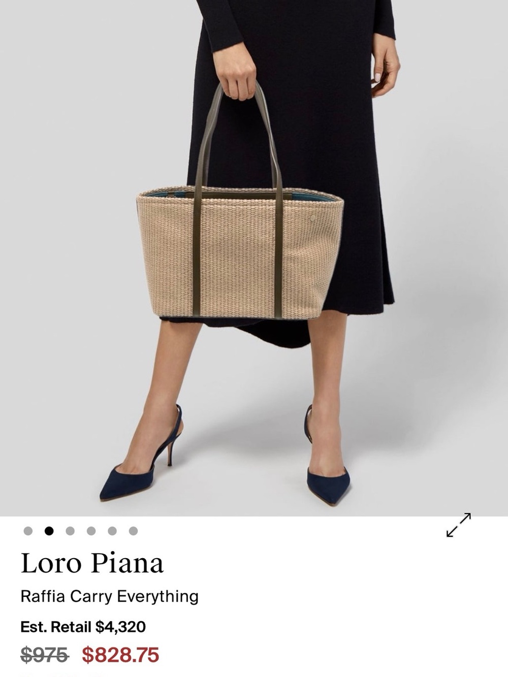Loro Piana raffia tote - Picture 16 of 16